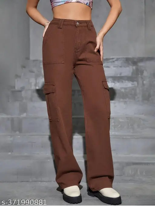 WideLeg 6 Pocket denim Cargo