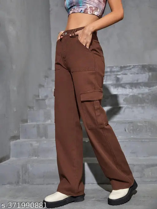 WideLeg 6 Pocket denim Cargo